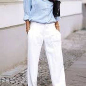 Michael Kors White Linen Pants